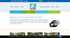 Desktop Screenshot of campingclara.es