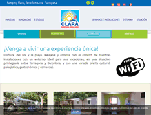 Tablet Screenshot of campingclara.es
